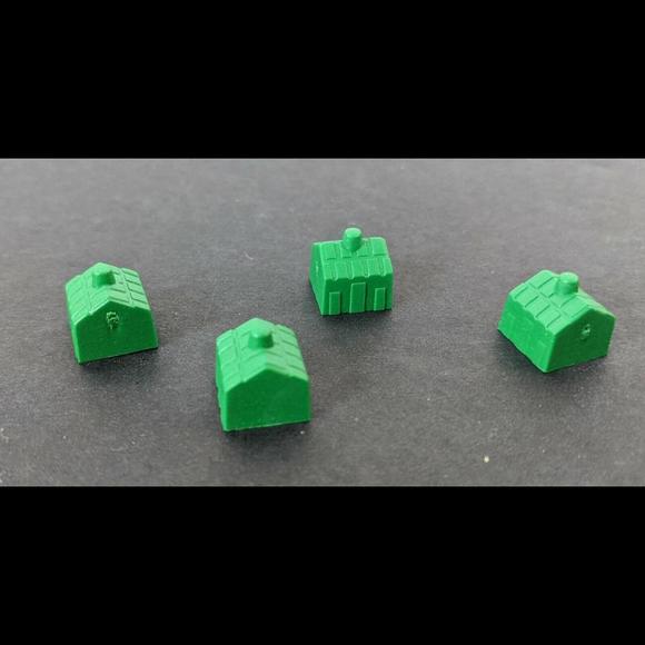 Monopoly Jerusalem 4 Green Houses Israel Hebrew English - Picture 1 of 4